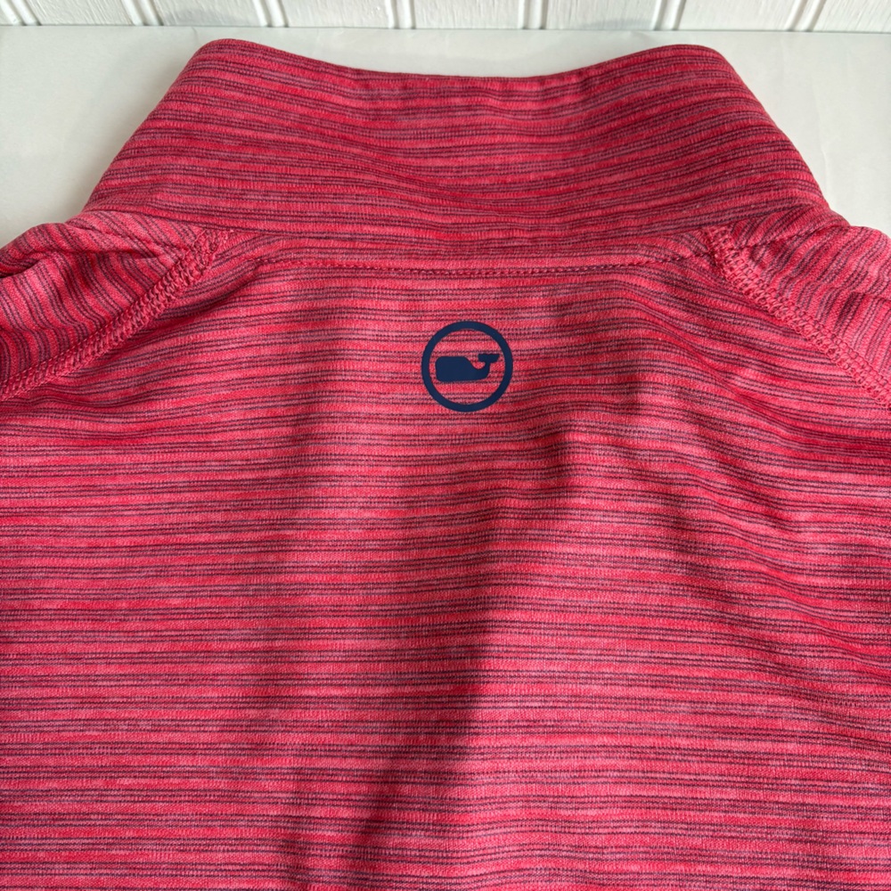 Vineyard Vines OTG Sankaty 1/4 Zip Pullover Men’s M Red Blue Performance Golf - Picture 7 of 13
